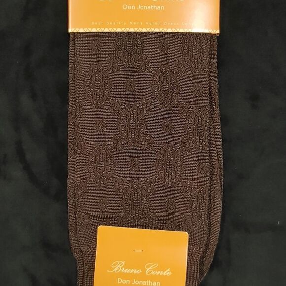 BRUNO CONTE MEN'S SILKY DRESS SOCK FASHION COLORS. - Picture 3 of 5